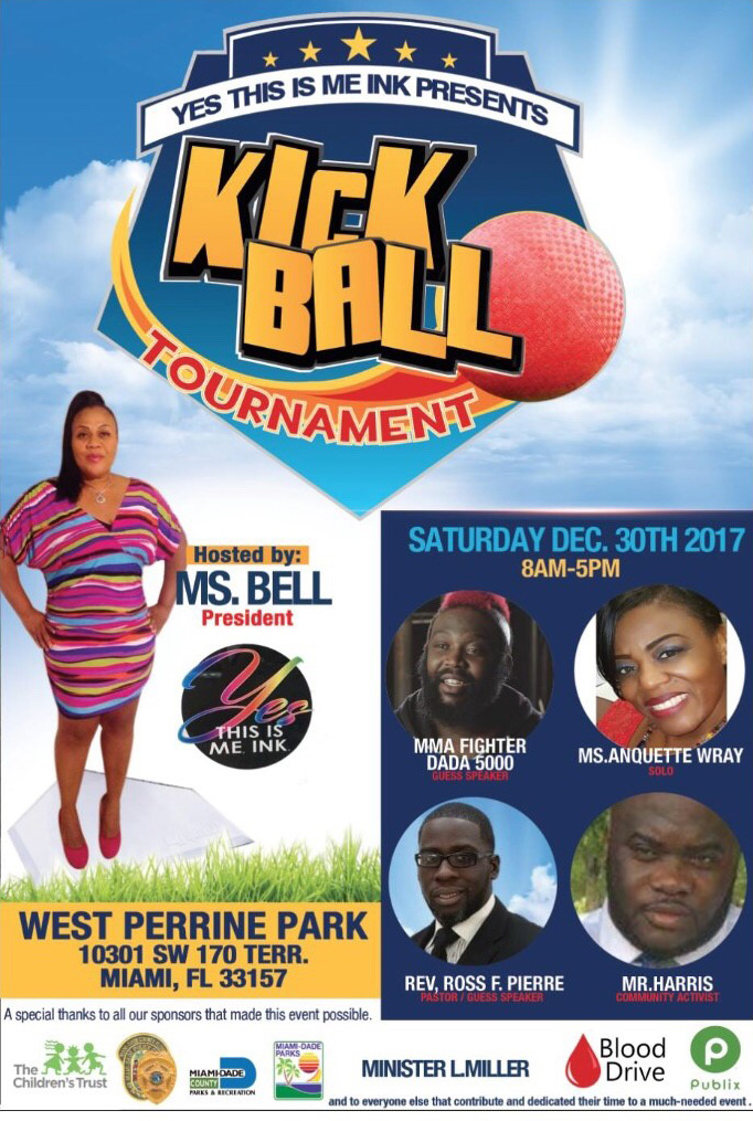 Yes This is Me Ink Kickball Tournament Flyer