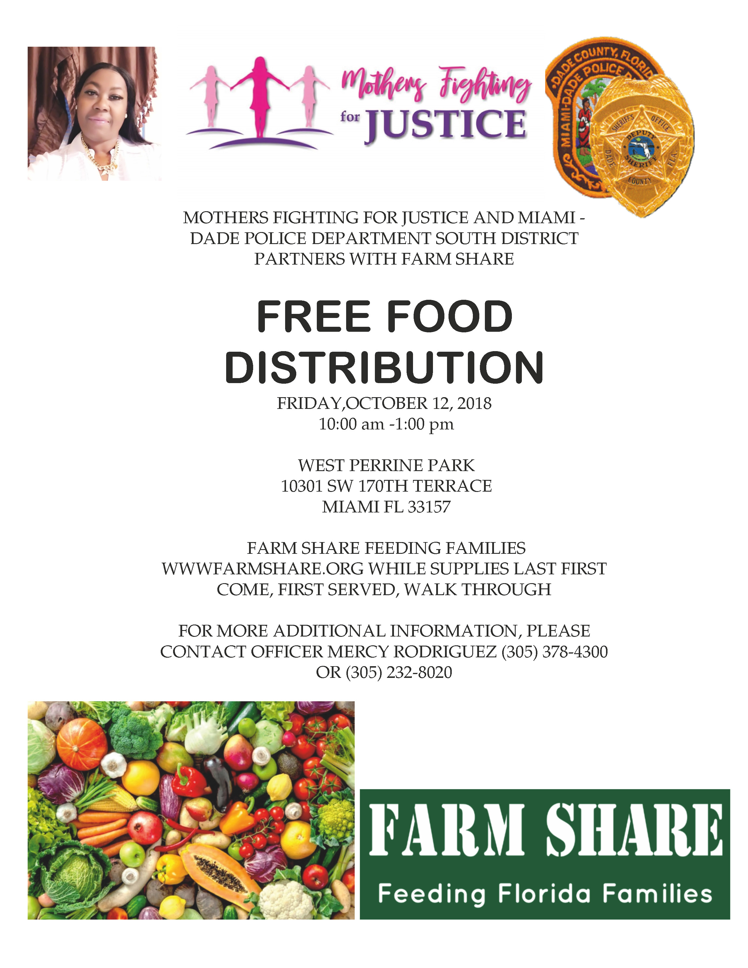 Event Flyer - Farm Share Feeding Families www.farmshare.org while supplies last. First come, first served. Walk through.